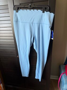 JoyLab Light Blue Scallop Waist Leggings